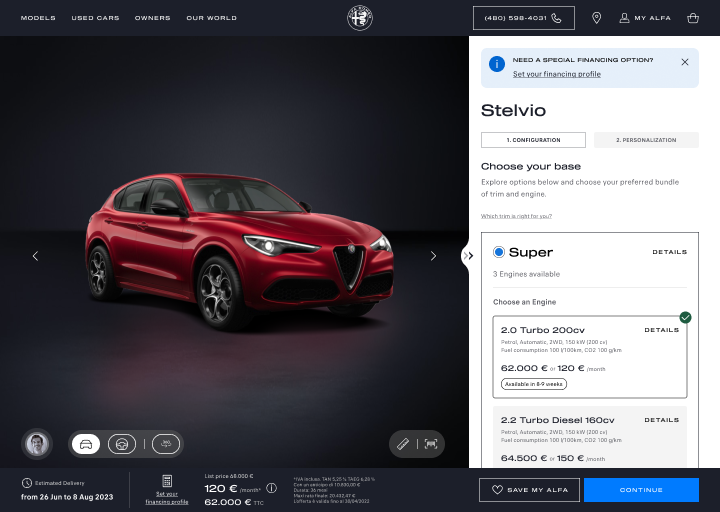 Stellantis — Vehicle Configuration