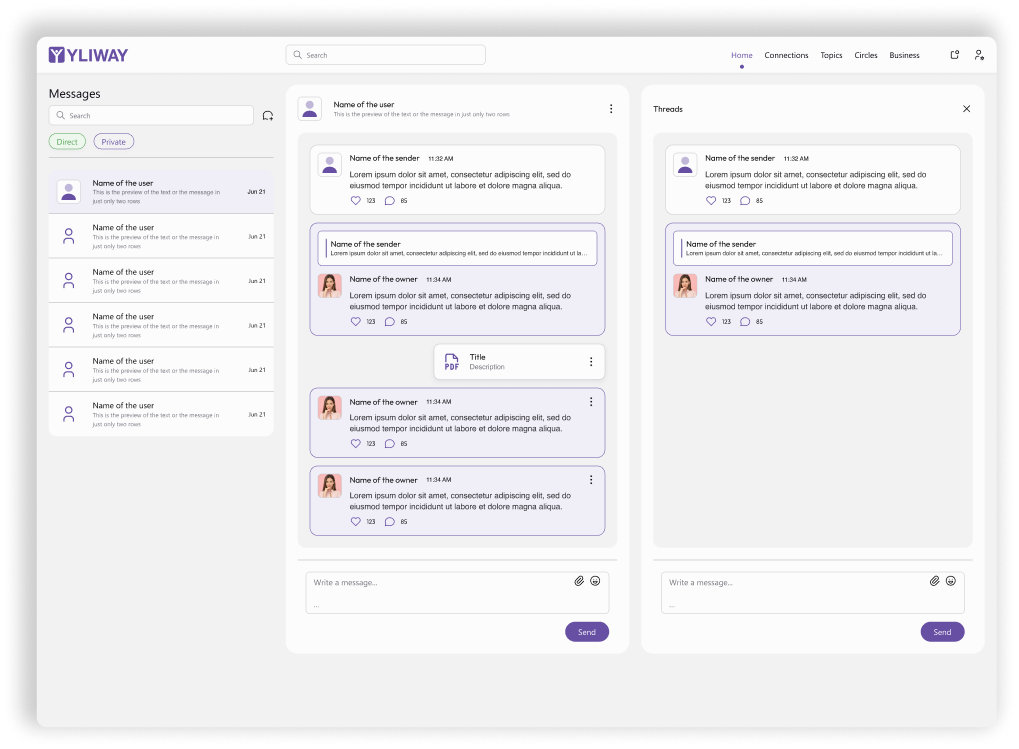 Yliway — Chat